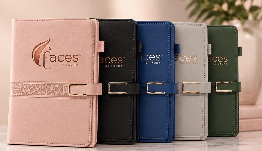 [Stationery] Faces by Laura Premium Clasp Notebook